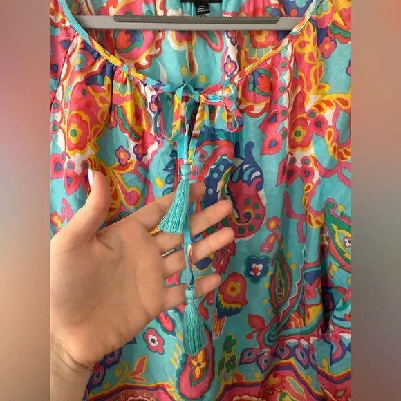 Talbots | Colorful Paisley Top - Picture 3 of 7